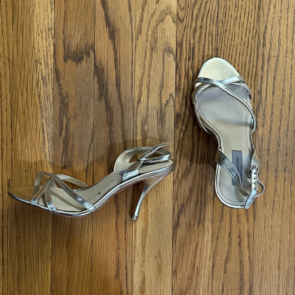 Elegant Gold Strappy Heels